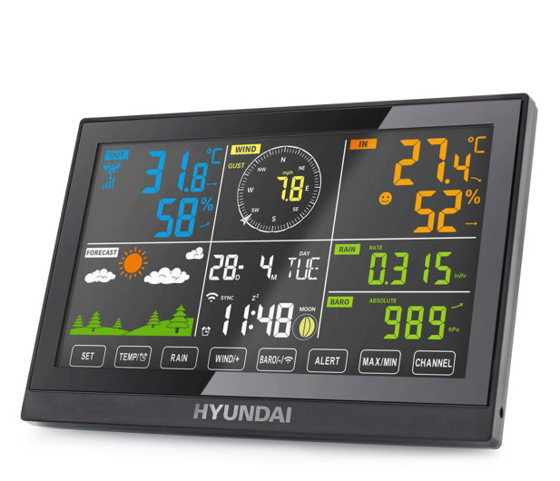 Hyundai Stacja pogodowa HY-WSP5200WIFI - 1512915 - zdjęcie 2